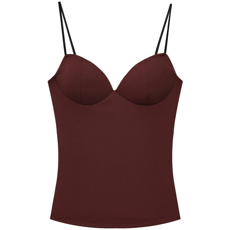 Burgundy Corset-Style Top – Sophisticated design with an elegant fit that enhances the silhouette.