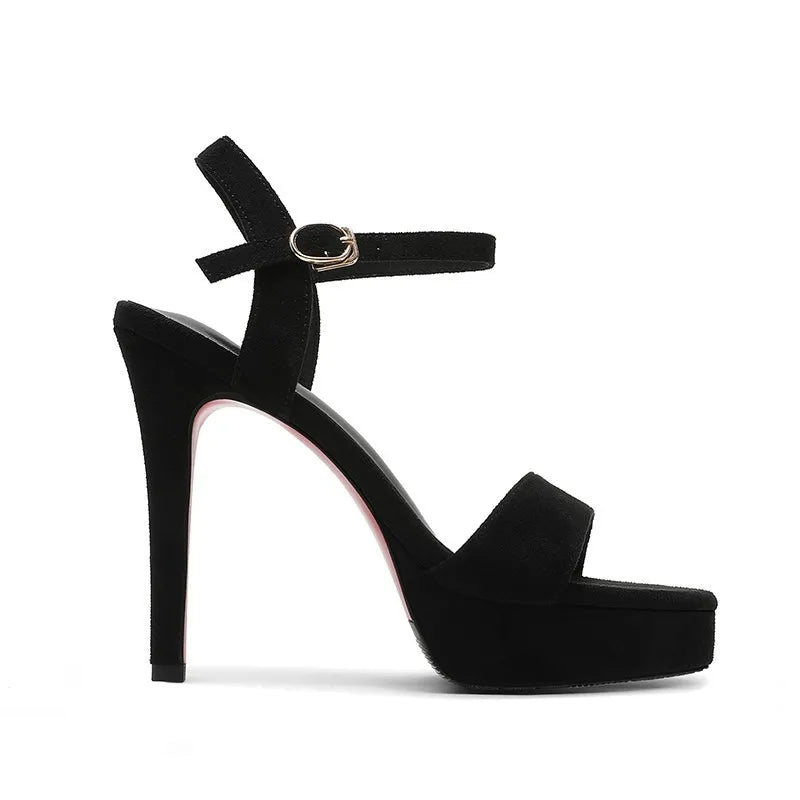 Women’s high-heeled sandals with a sophisticated design and refined finish. The super-high 12 cm heel enhances the silhouette, creating a luxurious, elegant, and irresistibly sexy look.